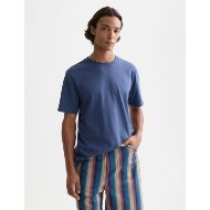 Picture of SCOTCH&SODA MEN'S SEASONAL CORE CHEST LOGO REGULAR-FIT T-SHIRT IN NAVY 4