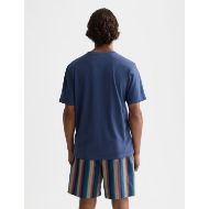 Picture of SCOTCH&SODA MEN'S SEASONAL CORE CHEST LOGO REGULAR-FIT T-SHIRT IN NAVY 5