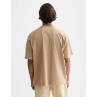Picture of SCOTCH&SODA MEN'S SEASONAL CORE 3 CROSSES CHEST POCKET LOOSE-FIT T-SHIRT IN MEDIUM BEIGE 5