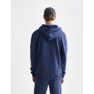 Picture of SCOTCH&SODA MEN'S SEASONAL CORE LOGO BADGE REGULAR-FIT HOODIE IN NAVY 5
