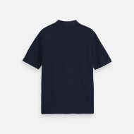 Picture of SCOTCH&SODA MEN'S CORE - STRUCTURED KNITTED REGULAR-FIT POLO IN NAVY 2