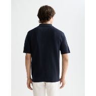 Picture of SCOTCH&SODA MEN'S CORE - STRUCTURED KNITTED REGULAR-FIT POLO IN NAVY 5