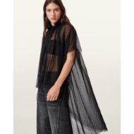 Снимка на ALLSAINTS ДАМСКИ ТОП SEZ EMBELLISHED TULLE CAPE В ЧЕРНО 2