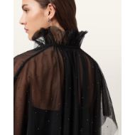 Снимка на ALLSAINTS ДАМСКИ ТОП SEZ EMBELLISHED TULLE CAPE В ЧЕРНО 3