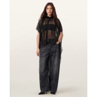 Снимка на ALLSAINTS ДАМСКИ ТОП SEZ EMBELLISHED TULLE CAPE В ЧЕРНО 6