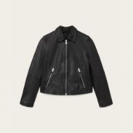 Picture of ALLSAINTS WOMEN'S DANBURY BIKER IN BLACK 4