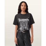 Picture of ALLSAINTS WOMEN'S ROAR TOMMI T-SHIRT IN BLACK 5