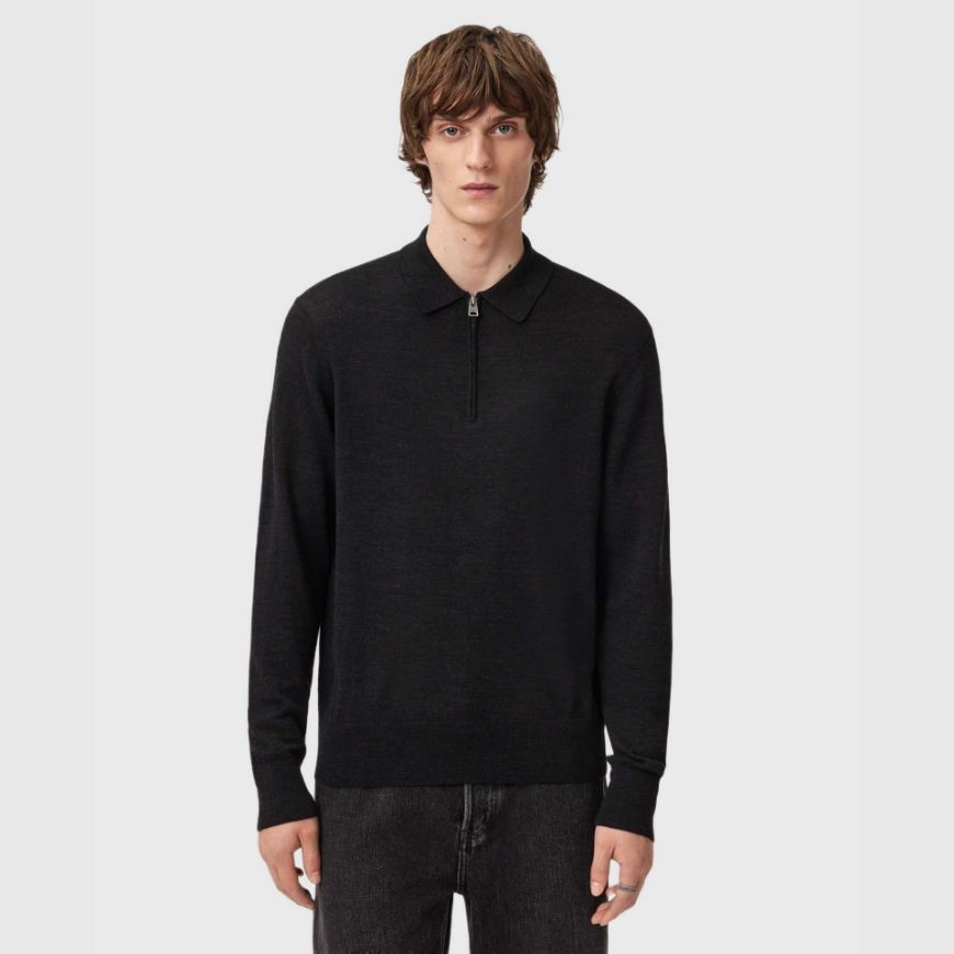 Снимка на ALLSAINTS МЪЖКИ ПУЛОВЕР ALBANY POLO В ТЪМНОСИВО