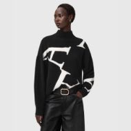 Снимка на ALLSAINTS ДАМСКИ ПУЛОВЕР A STAR JUMPER В ЧЕРНО/БЯЛО 1
