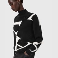 Снимка на ALLSAINTS ДАМСКИ ПУЛОВЕР A STAR JUMPER В ЧЕРНО/БЯЛО 3