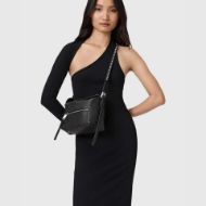 Picture of ALLSAINTS WOMEN'S VEGA EMBROIDERED GRAB BAG IN BLACK 6