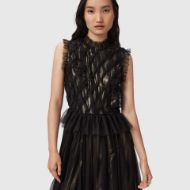 Picture of ALLSAINTS WOMEN'S LOLA TULLE DRESS IN METALLIC GOLD 3