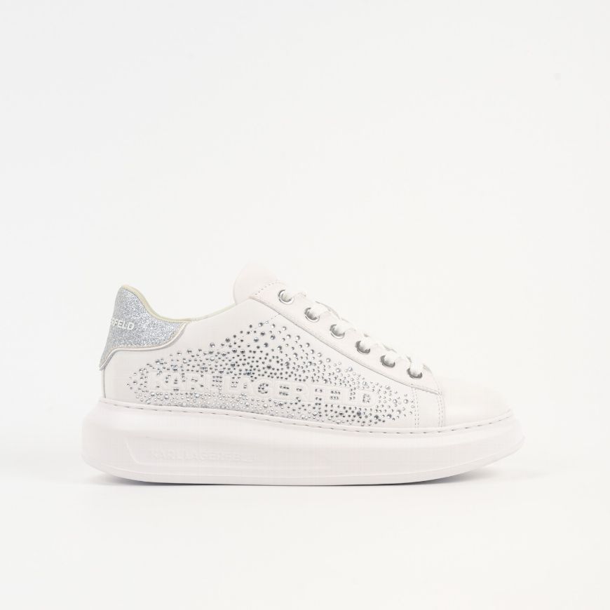 Снимка на KARL LAGERFELD ДАМСКИ СПОРТНИ ОБУВКИ KAPRI KONSTELLATION LO В БЯЛО И СРЕБРИСТО