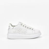 Снимка на KARL LAGERFELD ДАМСКИ СПОРТНИ ОБУВКИ KAPRI SIGNIA EMBOSS LO LACE В БЯЛО / МОНО 1