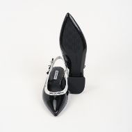 Picture of KARL LAGERFELD WOMEN'S KERRIE RIBBON SLINGBACK IN BLACK 2