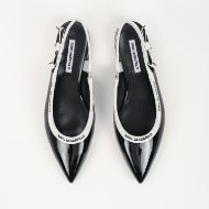 Picture of KARL LAGERFELD WOMEN'S KERRIE RIBBON SLINGBACK IN BLACK 3