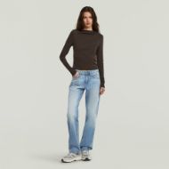 Picture of G-STAR WOMEN'S DRAPE JERSEY SLIM TOP IN GANACHE 4