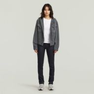 Снимка на G-STAR ДАМСКИ СУИТШЪРТ WASHED HOODED SWEATER JACKET В GRANITE GD 6