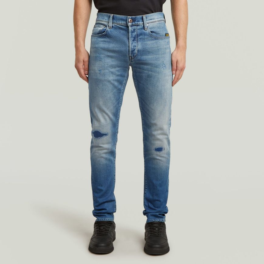 Picture of G-STAR MEN'S 3301 SLIM JEANS IN FADED NEW MOON RESTORED