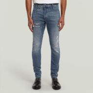 Picture of G-STAR MEN'S D-STAQ 3D SLIM JEANS IN FADED BLUE PEBBLE RESTORED 1