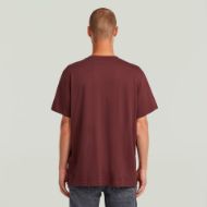 Picture of G-STAR MEN'S A LINE LOOSE T-SHIRT IN PORT RED 2