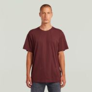Picture of G-STAR MEN'S A LINE LOOSE T-SHIRT IN PORT RED 1