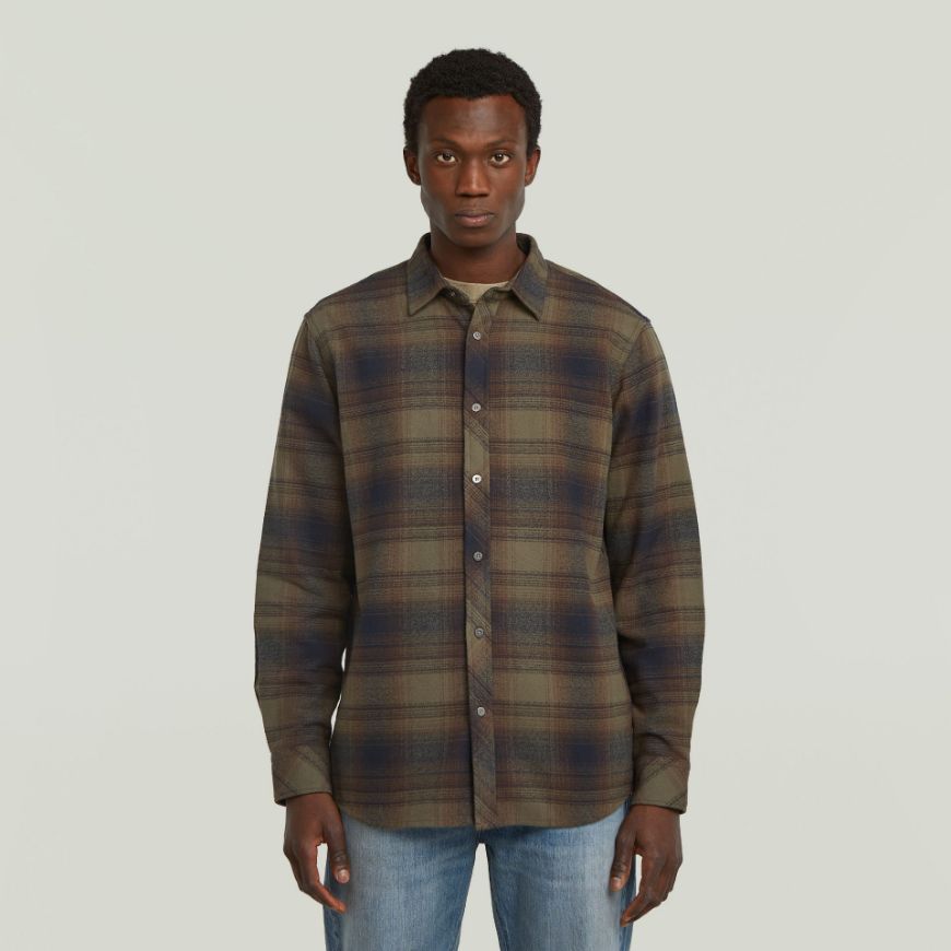 Picture of G-STAR MEN'S CLEAN REGULAR SHIRT IN COMBAT ARTHUR CHECK