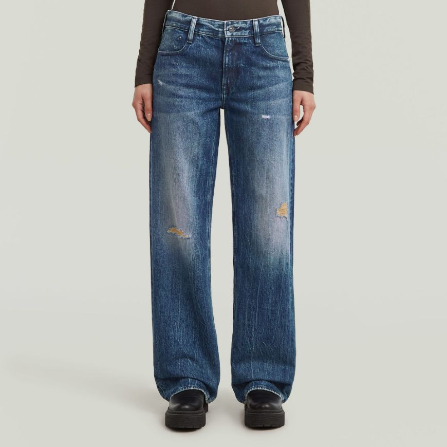 Picture of G-STAR WOMEN'S JUDEE LOOSE JEANS IN WORN IN MOUNTAIN DUSK DESTROYED