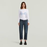 Picture of G-STAR WOMEN'S STENCIL GR BOAT SLIM T IN WHITE 4