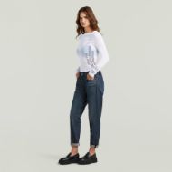 Picture of G-STAR WOMEN'S STENCIL GR BOAT SLIM T IN WHITE 5