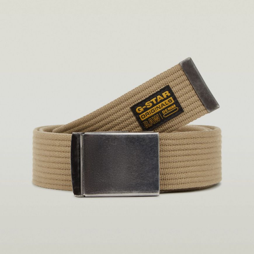 Picture of G-STAR MEN'S WEBBING BELT IN ANTIC SILVER/TURF