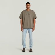 Picture of G-STAR MEN'S MULTI TECHNIQUE GR RELAXED T-SHIRT IN TURF 4