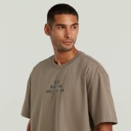 Picture of G-STAR MEN'S MULTI TECHNIQUE GR RELAXED T-SHIRT IN TURF 3