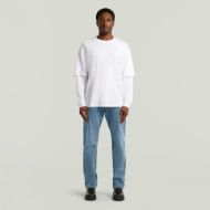 Picture of G-STAR MEN'S DOUBLE SLEEVE LOOSE T-SHIRT IN WHITE 4