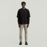 Picture of G-STAR MEN'S DOUBLE SLEEVE LOOSE T-SHIRT IN DK BLACK 4