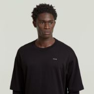 Picture of G-STAR MEN'S DOUBLE SLEEVE LOOSE T-SHIRT IN DK BLACK 3