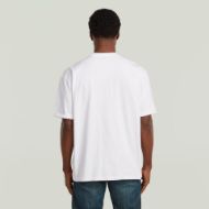 Picture of G-STAR MEN'S MULTI TECHNIQUE GR RELAXED T-SHIRT IN WHITE 2