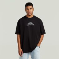 Picture of G-STAR MEN'S MULTI TECHNIQUE GR RELAXED T-SHIRT IN DK BLACK 1