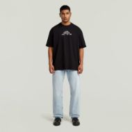 Picture of G-STAR MEN'S MULTI TECHNIQUE GR RELAXED T-SHIRT IN DK BLACK 4