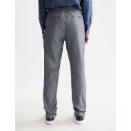 Picture of SCOTCH&SODA MEN'S SEASONAL CORE WARREN COTTON LINEN JOGGER IN NAVY 5