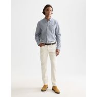 Picture of SCOTCH&SODA MEN'S SEASONAL CORE SOLID OXFORD REGULAR-FIT SHIRT IN NAVY 7