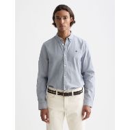 Picture of SCOTCH&SODA MEN'S SEASONAL CORE SOLID OXFORD REGULAR-FIT SHIRT IN NAVY 4