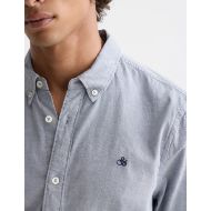 Picture of SCOTCH&SODA MEN'S SEASONAL CORE SOLID OXFORD REGULAR-FIT SHIRT IN NAVY 6