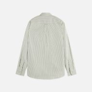 Picture of SCOTCH&SODA MEN'S SEASONAL CORE STRIPED OXFORD REGULAR-FIT SHIRT IN DARK GREEN 2