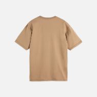 Picture of SCOTCH&SODA MEN'S SEASONAL CORE CHEST ARTWORK RELAXED-FIT T-SHIRT IN MEDIUM BEIGE 2