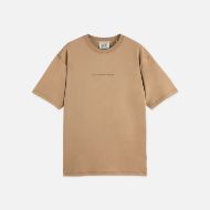 Picture of SCOTCH&SODA MEN'S SEASONAL CORE CHEST ARTWORK RELAXED-FIT T-SHIRT IN MEDIUM BEIGE 1