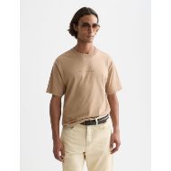 Picture of SCOTCH&SODA MEN'S SEASONAL CORE CHEST ARTWORK RELAXED-FIT T-SHIRT IN MEDIUM BEIGE 4