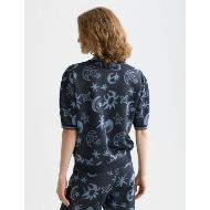 Picture of SCOTCH&SODA WOMEN'S JACQUARD SHORT SLEEVE PULLOVER IN COSMIC SKY 5