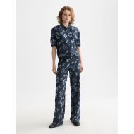 Picture of SCOTCH&SODA WOMEN'S JACQUARD SHORT SLEEVE PULLOVER IN COSMIC SKY 7