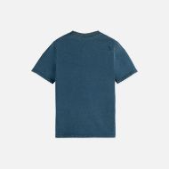Picture of SCOTCH&SODA WOMEN'S INDIGO GRAPHIC REGULAR FIT T-SHIRT IN INDIGO 2